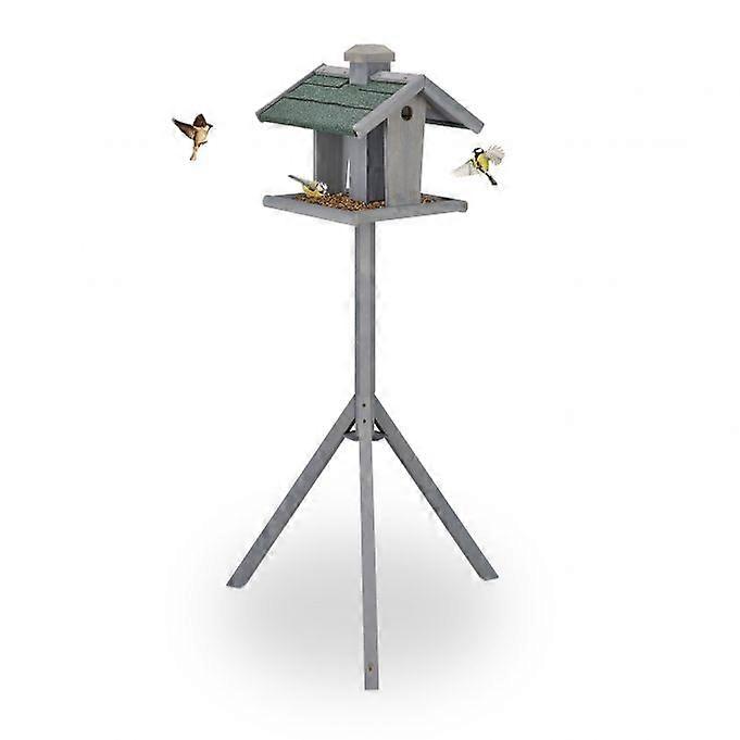 Table à oiseaux sur poteau