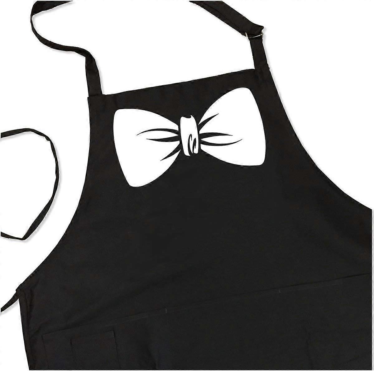 Bowtie Adjustable BBQ Apron for Men, One Size