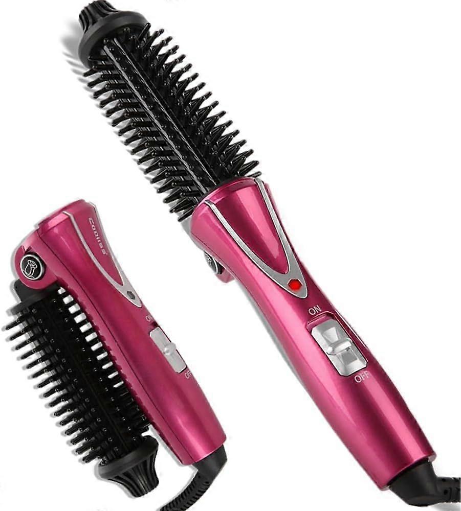 Electric curling iron, hot curling brush, professional anti-perm, instant heating curling iron, instant heating styling brush, suitable for all hair t