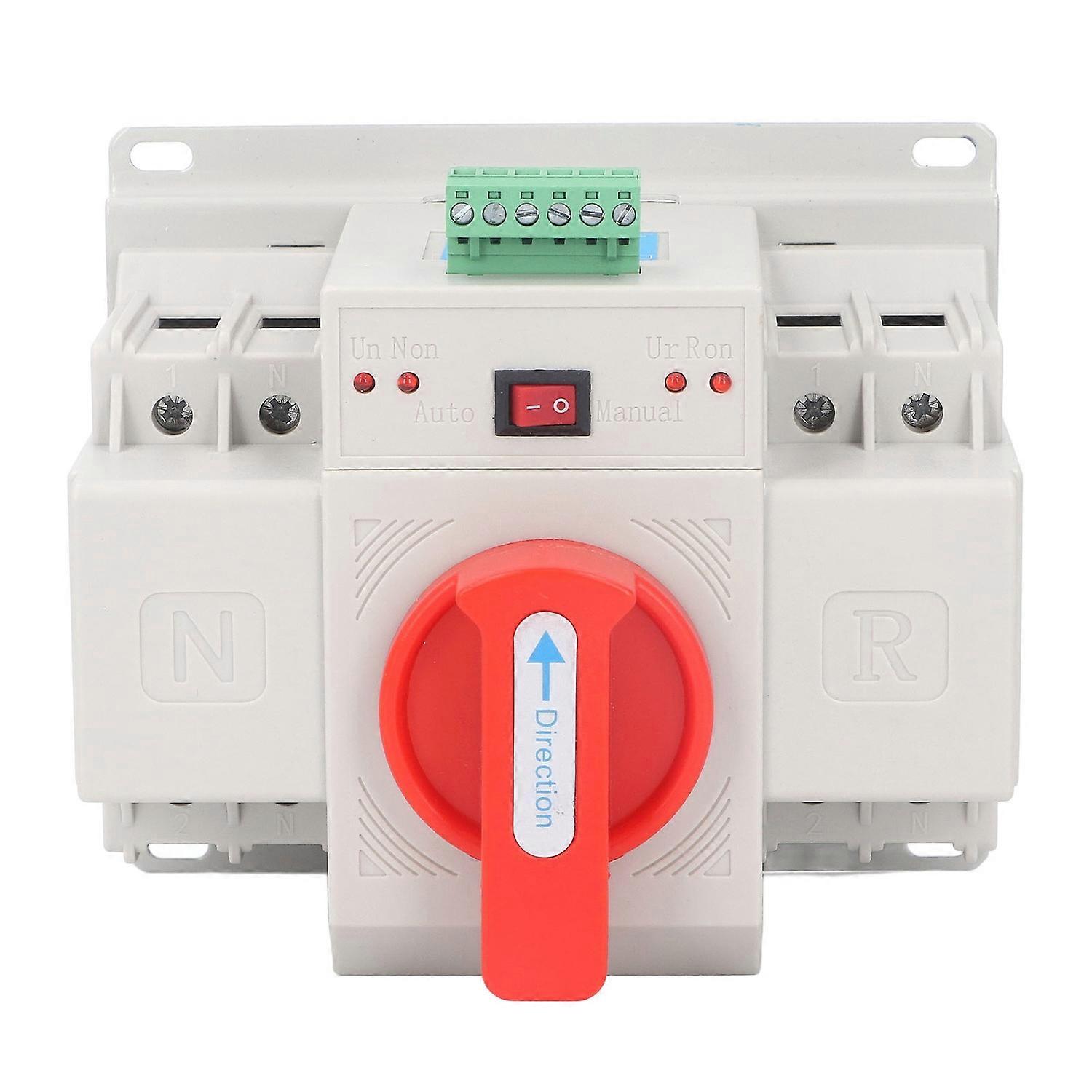 2P Mini Dual Power Transfer Switch Automatic Manual Operation Changeover Switch CB Micro Break Type 