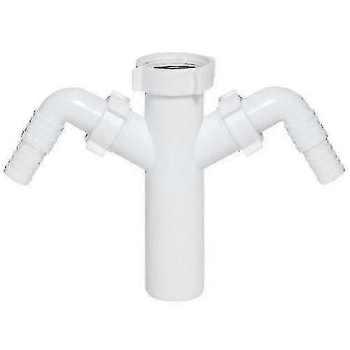 Drain Waste Trap Pipe Connector 1 1/2" Bsp X 40mm With Double Dishwasher Input