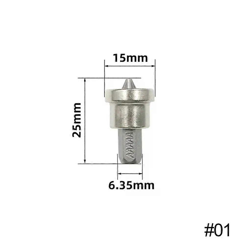 Screwdriver Bit Non Slip Chrome Vanadium Magnetic Screwdriver Bit Head Hex Shank Woodworking Screws Set 25 50mm
