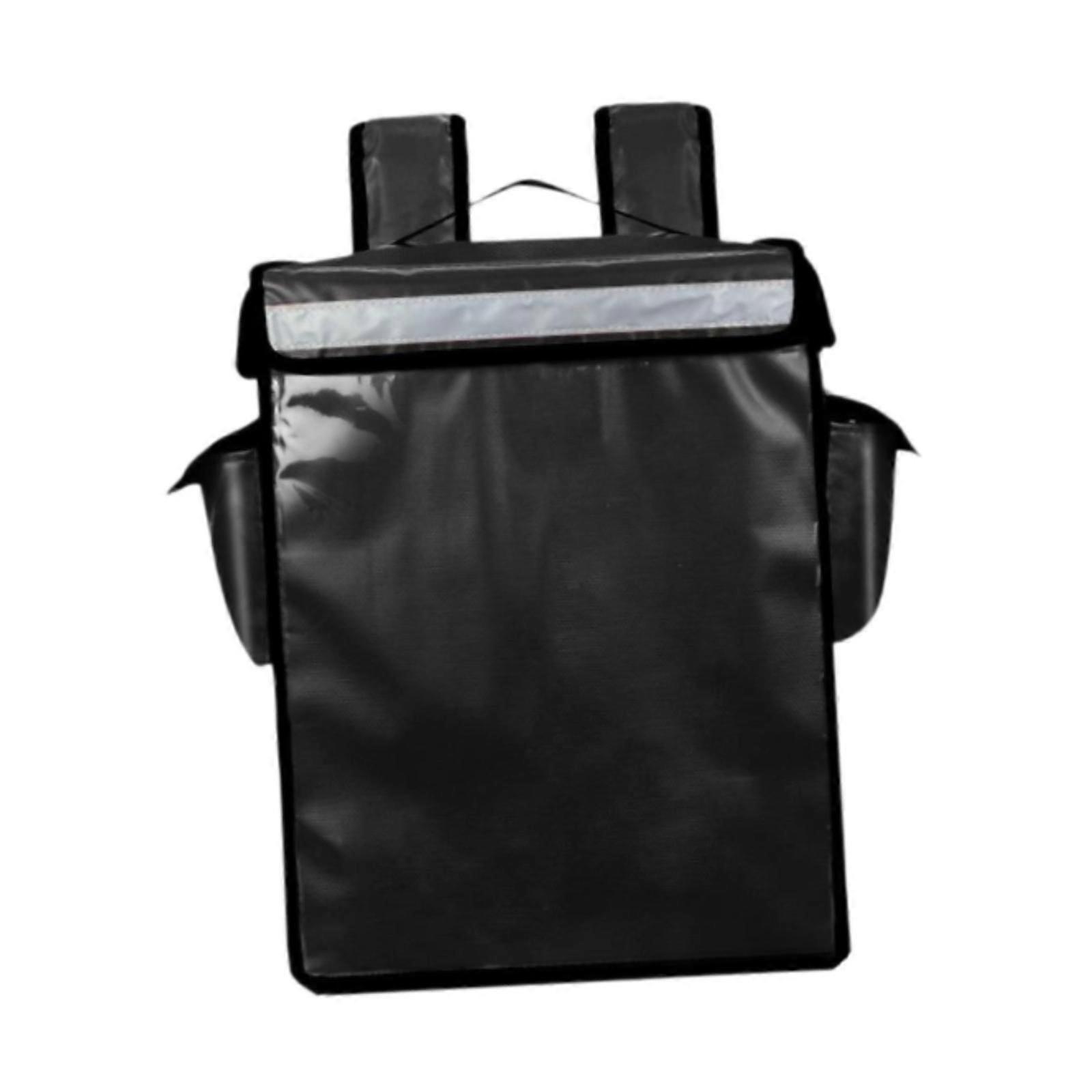 Isoleret Levering Rygsæk Termisk Madbærer Til Picnic Udenfor Catering Sort