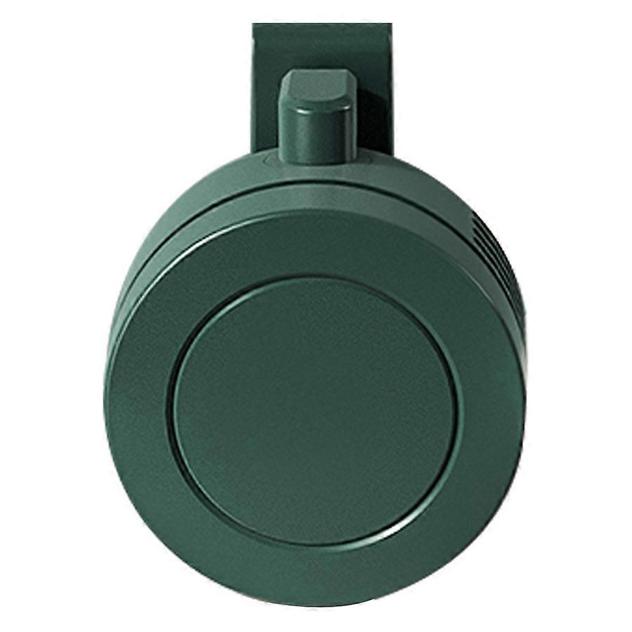 グリーンUSBクリップファン、充電式、ポータブル、3つの風のレベル、静か