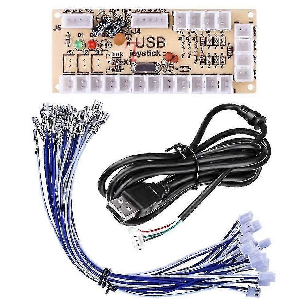 Diy πίνακας ελέγχου Gamepad Joystick Arcade Joystick για το Mame Jamma και άλλα παιχνίδια μάχης PC F54