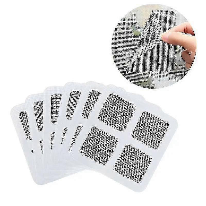 6pcs 10x10cm Window Screen Repair Tape, Self-adhesive Screen Patch Tape For Covering Up Door And Window Screen Hole
