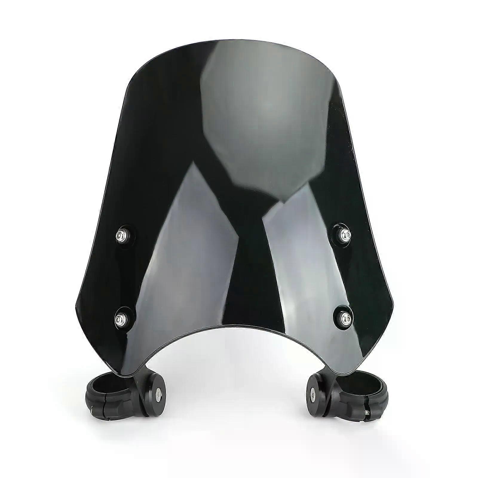 Topteng ABS Plastic Motorcycle Windscreen Windshield compatible for Dyna Softail Models MAXP