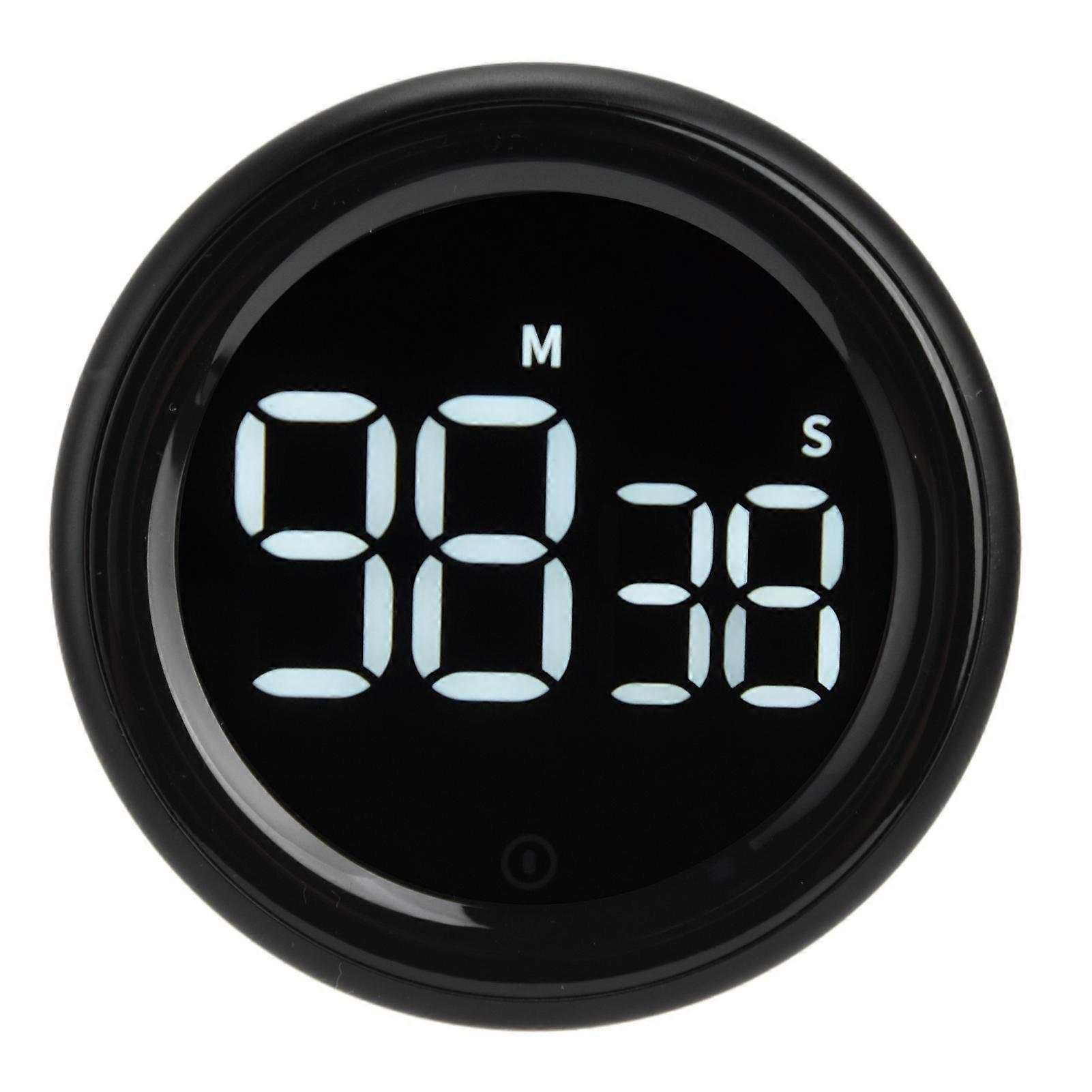 Mute Magnetic Digital Countdown Timer with LED Display, 3 Level Alert, Ideal for Home Kitchen and Classroom Use