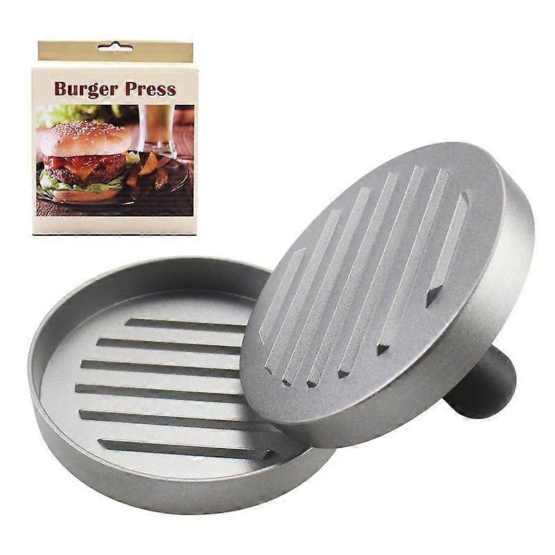 Burger Press with 100 Sheets of Baking Paper, Hamburger Press Set Made of Cast Aluminium for Delicious Hamburgers, Patties, BBQ, Burger Press with Non