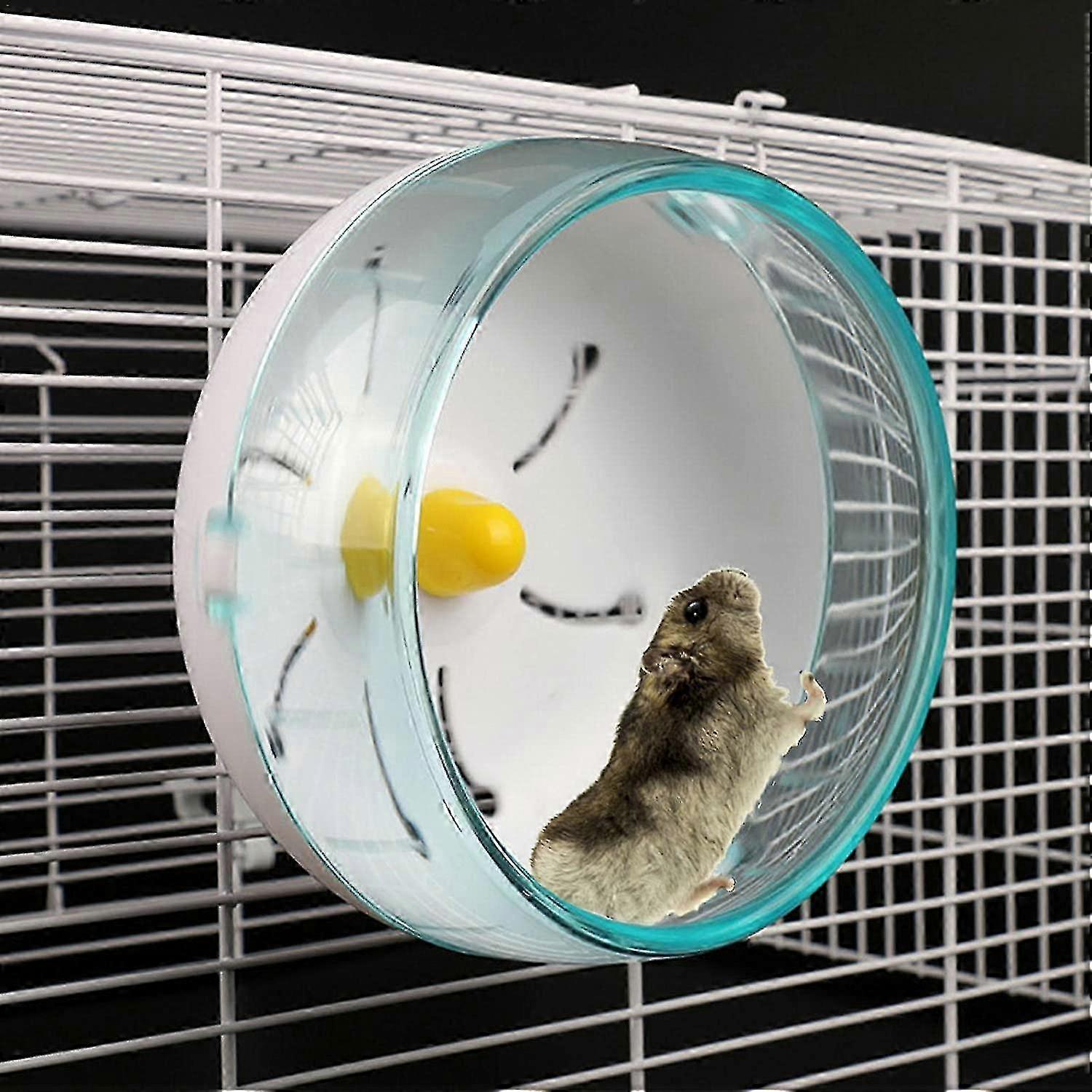 Picture of Silent Hamster Wheel for Dwarf Hamsters, Quiet Spinning Exercise Wheel ...