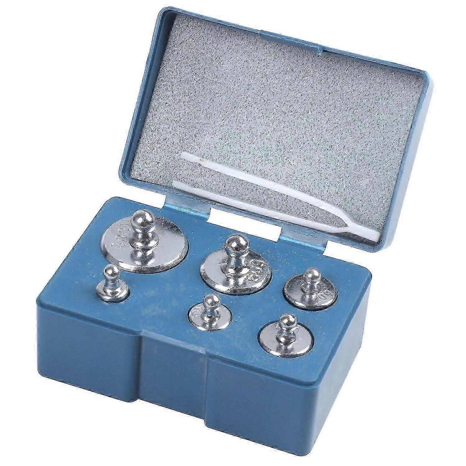 6pcs Gram Calibration Weights for Digital Scales (100g, 50g, 20g, 10g, 5g) - High Precision