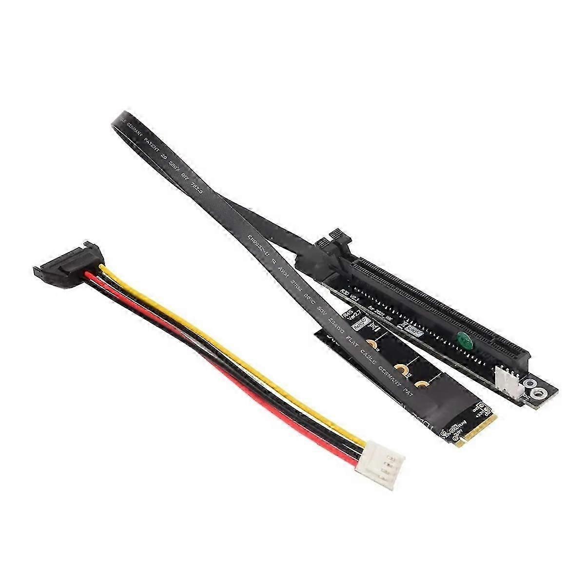 M.2 NVMe to PCIe X16 Extension Cable Gen3 Riser Adapter Jumper Mining Cable for