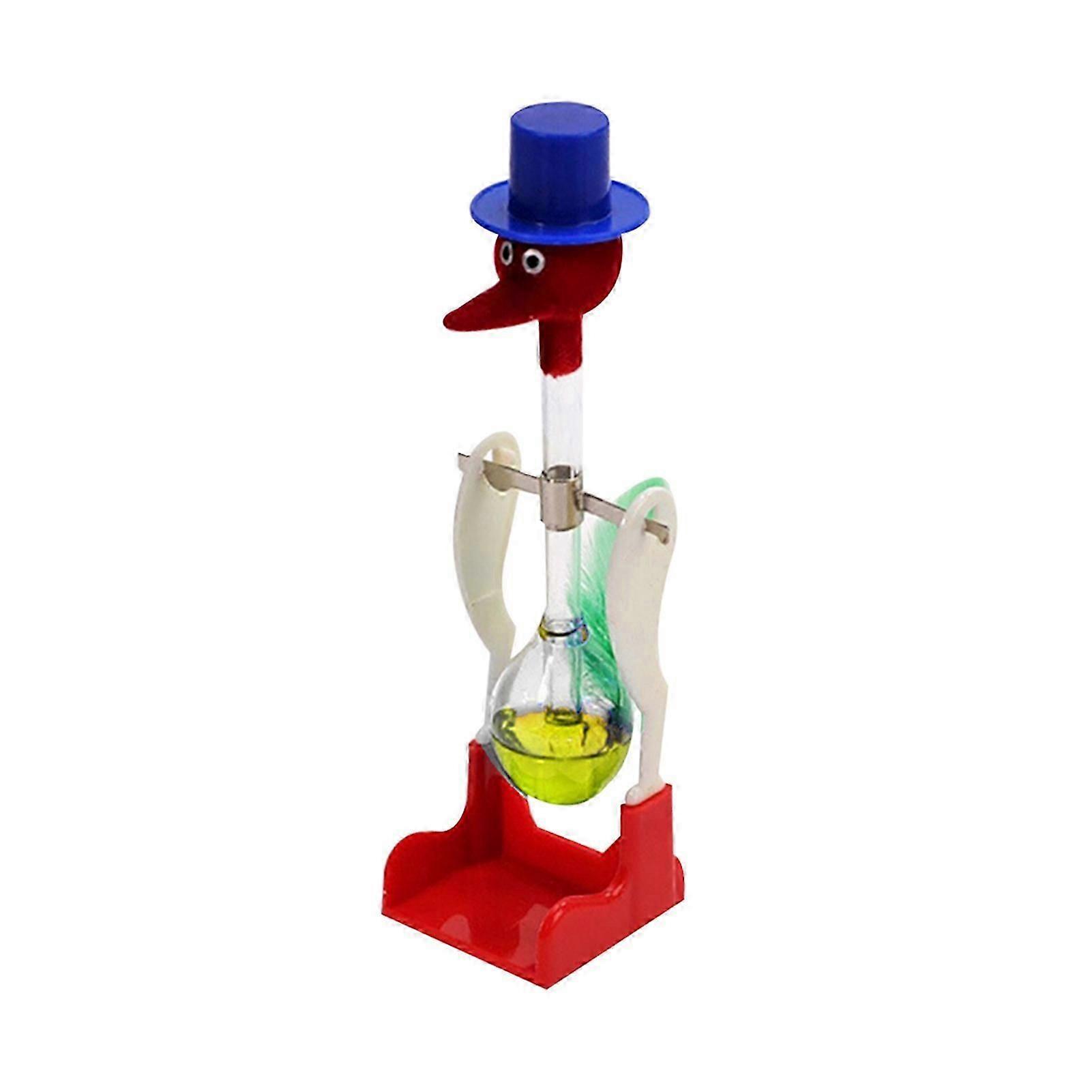 Non-stop Glass Bird Bobbing Prank Toy Blue
