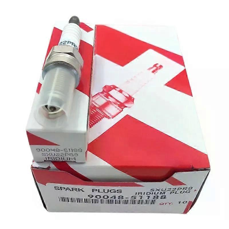 4PCS SXU22PR9 SXU22PR-9 90048-51188 ダブル イリジウム スパークプラグ ZXU22PR-11対応 IKR6G11 トヨタ アバンザ対応 ダイハツ YRV テリオス対応