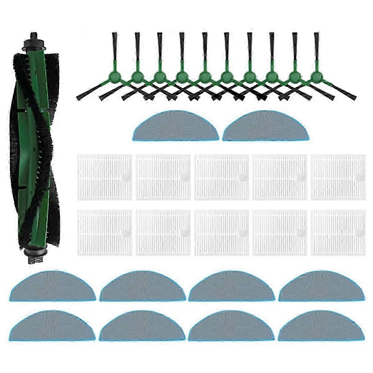 コンボエッセンシャル、VACエッセンシャルパーツメインローラーサイドブラシHEPAフィルターモップクロスアクセサリー用
