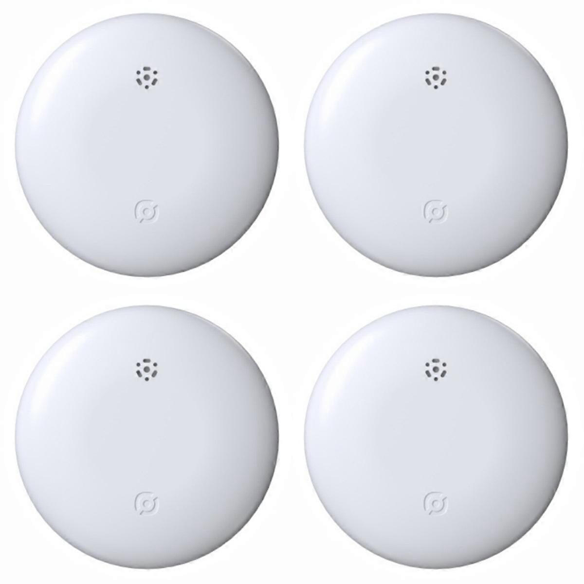 4 stuks GPS Tracker Key Finder Bluetooth Smart Tag Mini GPS Tracker Pet Key Bag Finder voor IOS Wit