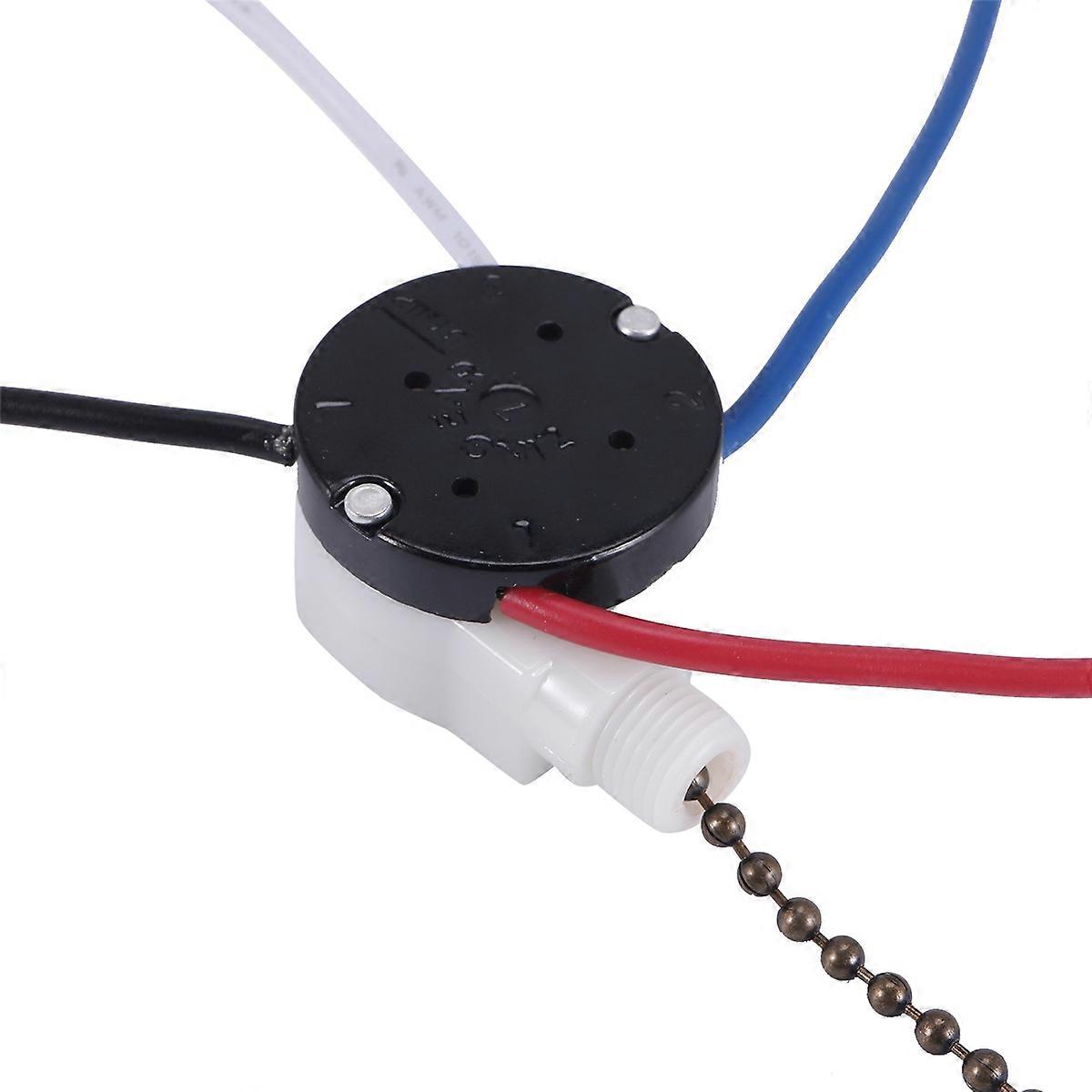 Ceiling Fan Switch Kit 3 Speed 4 Wire,ZE-208S Pull Wire Switch Bronze