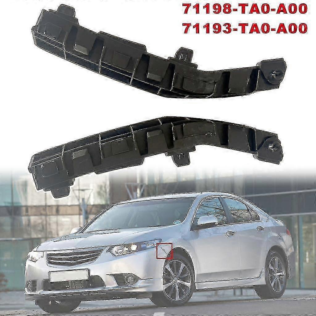 Pair Front Bumper Bracket Beam Mount for Honda Accord 2008-2009, 2011-2012