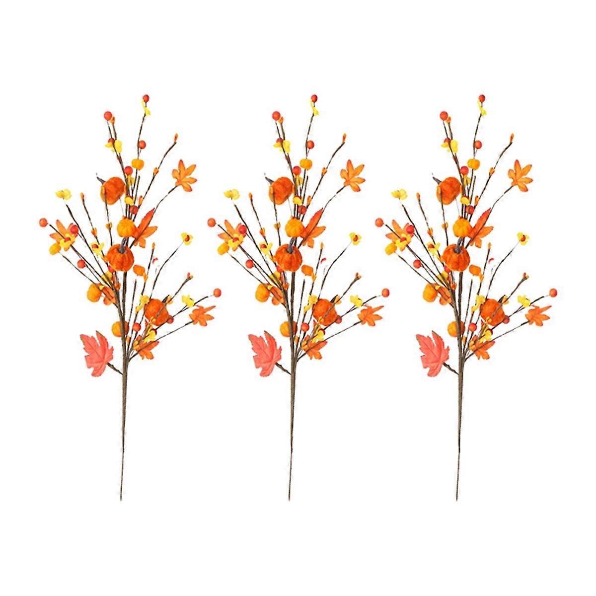 Halloween Decorations, Autumn Maple Leaf Pumpkin Cuttings Bouquets, Halloween Home Decorations, Deco