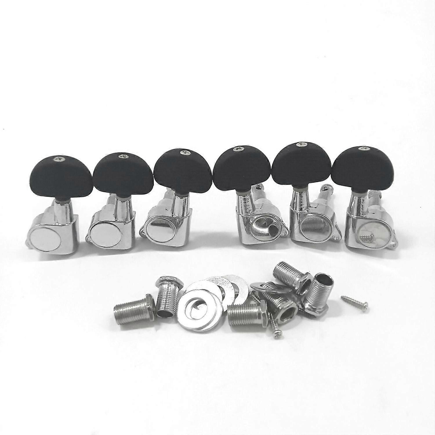 6 Pieces Guitar String Tuning Key Pegs/Machine Head Knobs(for Left and Right) for Acoustic Electric 