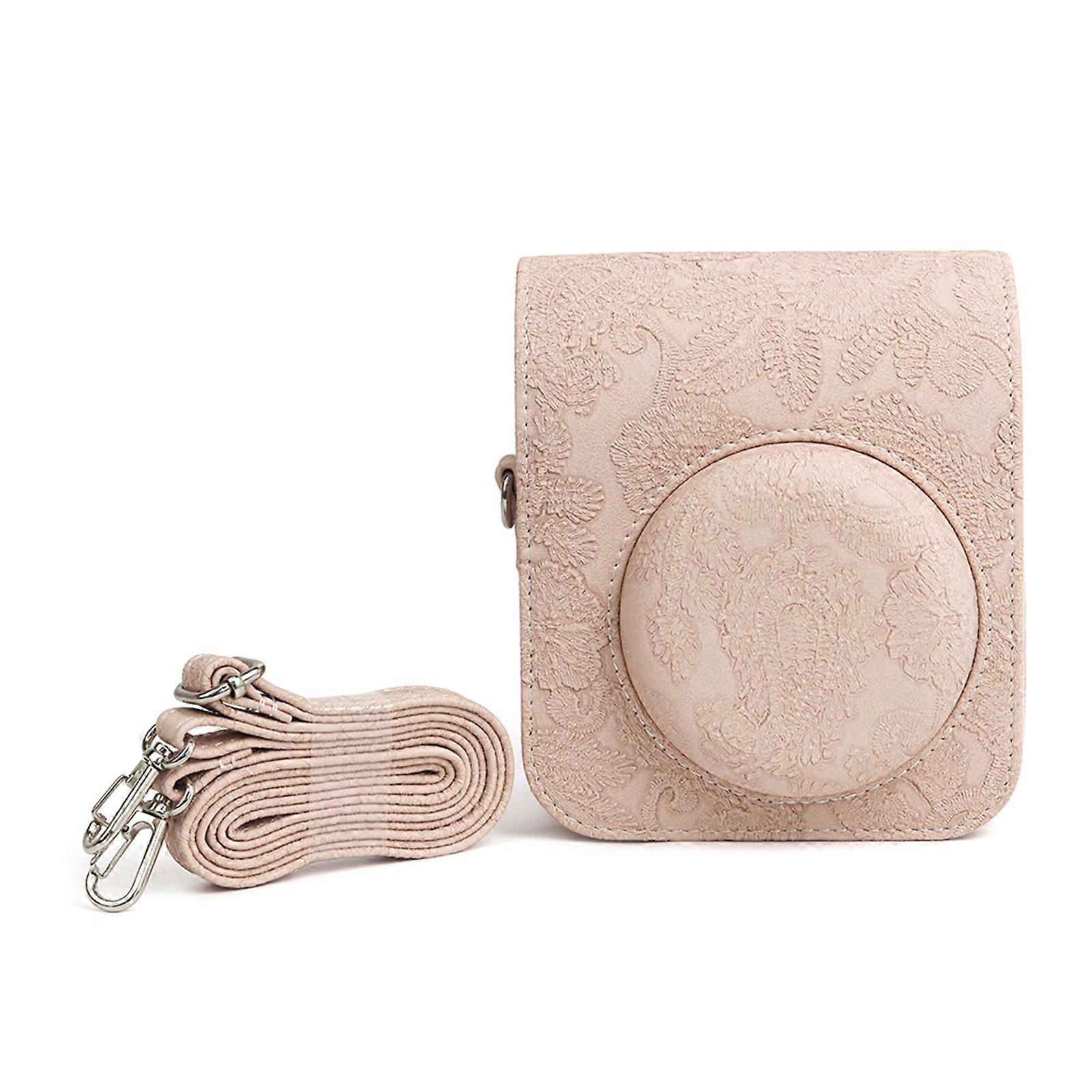 Camera Bag with Snap Closure Portable Camera Cover Box for Mini 12 Instant Camera Case Protector Shoulder Bag