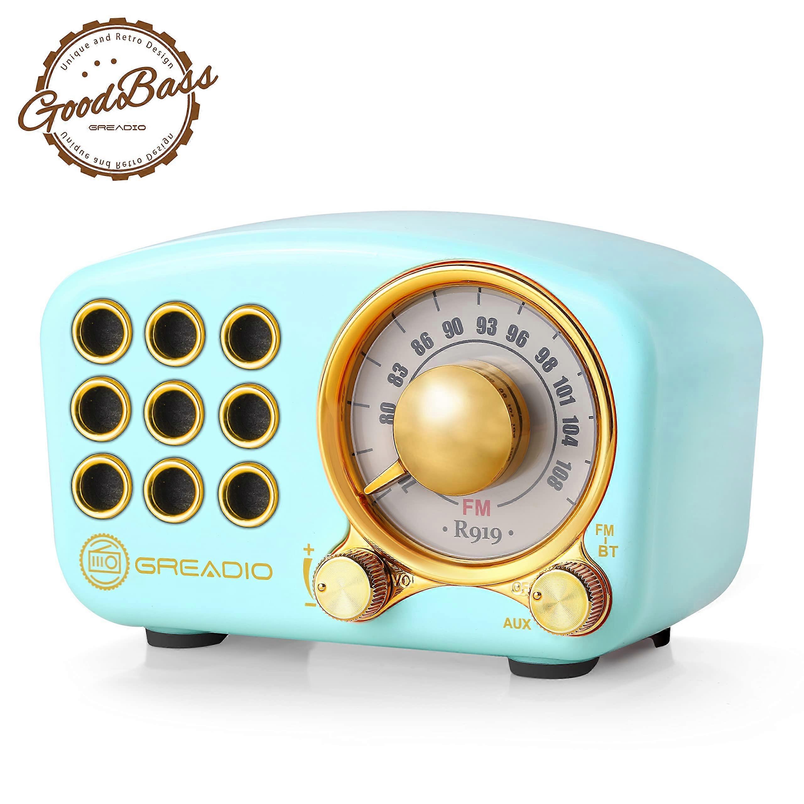Retro Bluetooth Speaker with Powerful Sound, Compact Design, Ideal for Home Use, Compatible with All Devices
