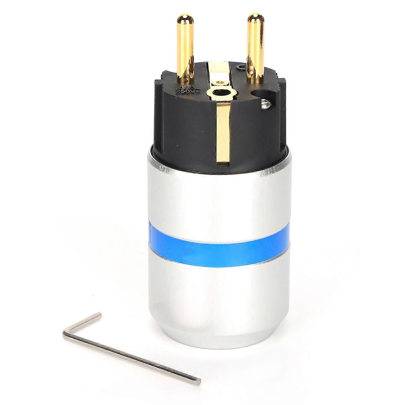 Monosaudio AC Power Plug Pure Copper 24K Gold‑Plated IEC Connector Cable Plug 100‑250V