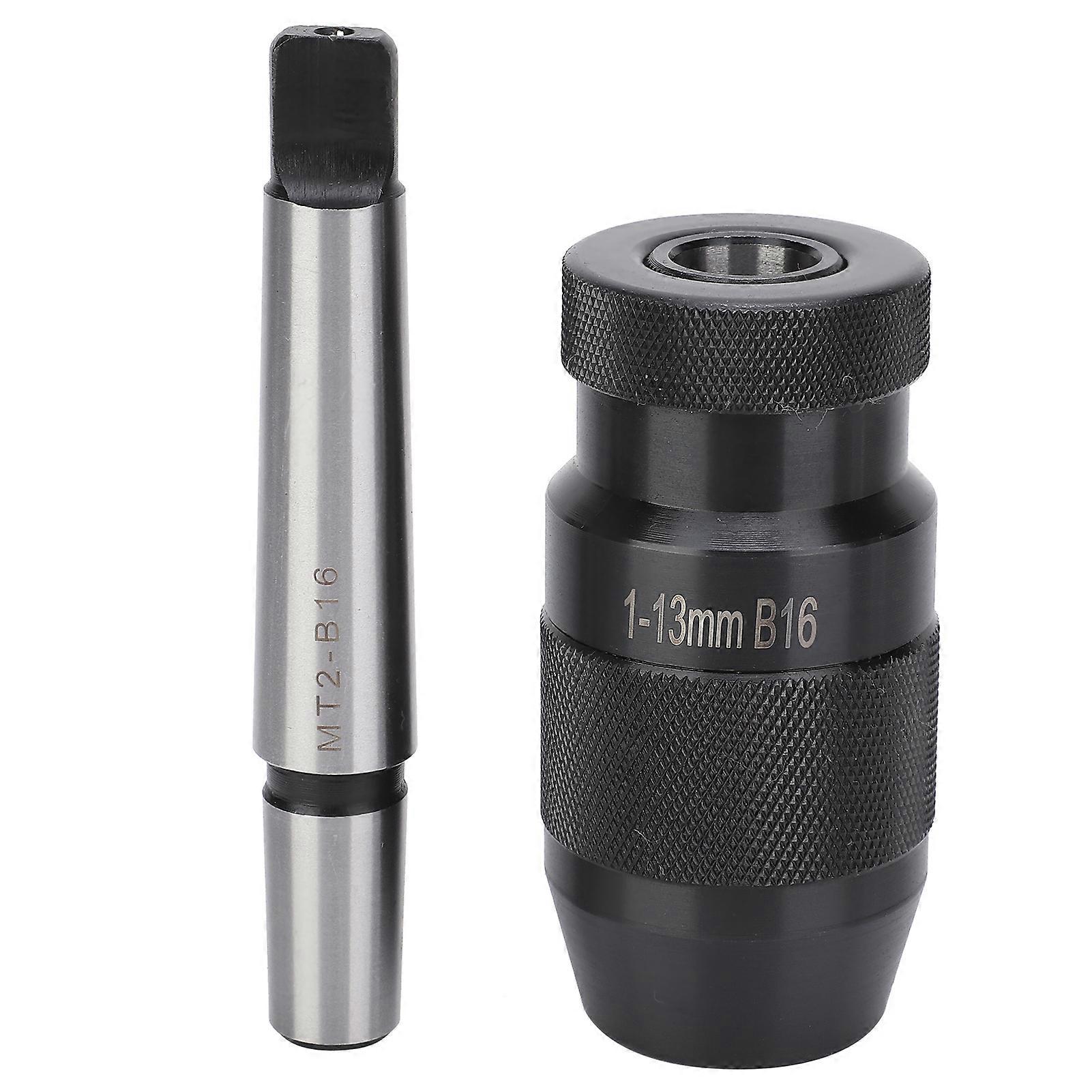 Keyless Drill Chuck for Milling Machine - Morse Taper Quick Release MT2 - B16 1 - 13mm