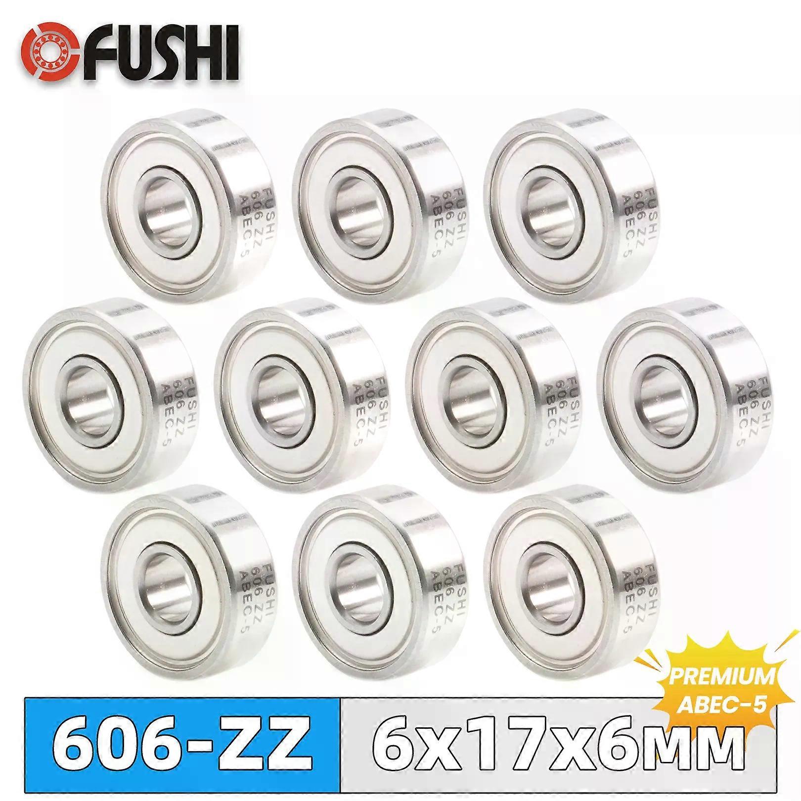 Shibingsheng 606ZZ تحمل ABEC-5 10 قطع 6x17x6 مم مصغرة 606Z محامل كروية 606 ZZ EMQ الصف Z3 V3 ل Makefr RS CNC 32 Tutors