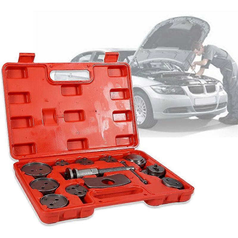 Brake Caliper Piston Pusher for Replacement of Brake Shoes or Pads, Set of 13 Pieces, Brake Caliper Tools Universal Kit