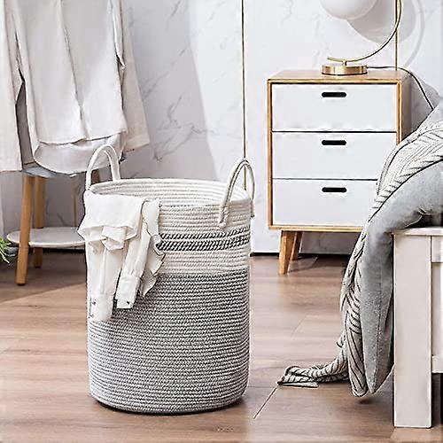 Storage Basket Oversized Cotton Rope Laundry for Toy Bin Organizer