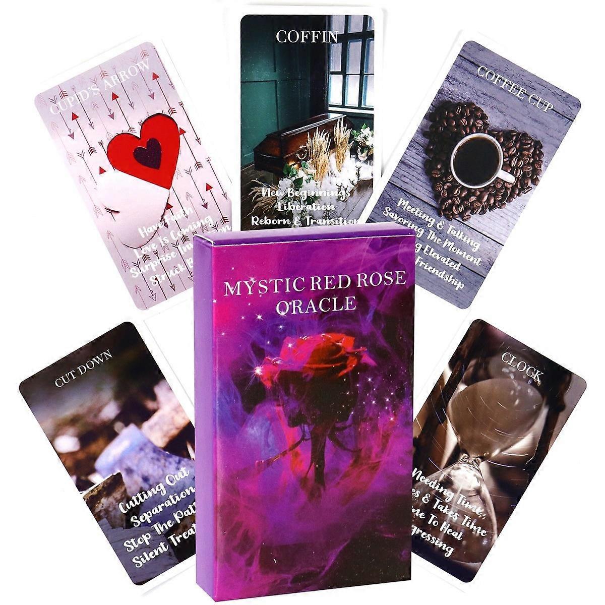 Red Rose Oracle Deck - Intuitive Readings & Divination