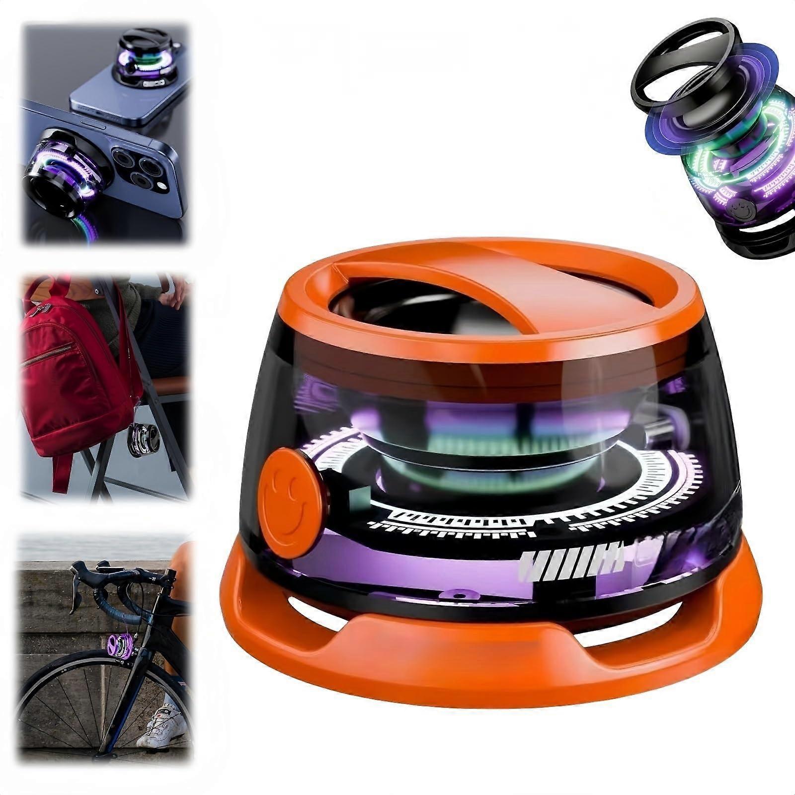 Multifunctional Magnetic Bluetooth Speaker G200, 5W with RGB Light, Phone Holder, Portable Design for Music Streaming