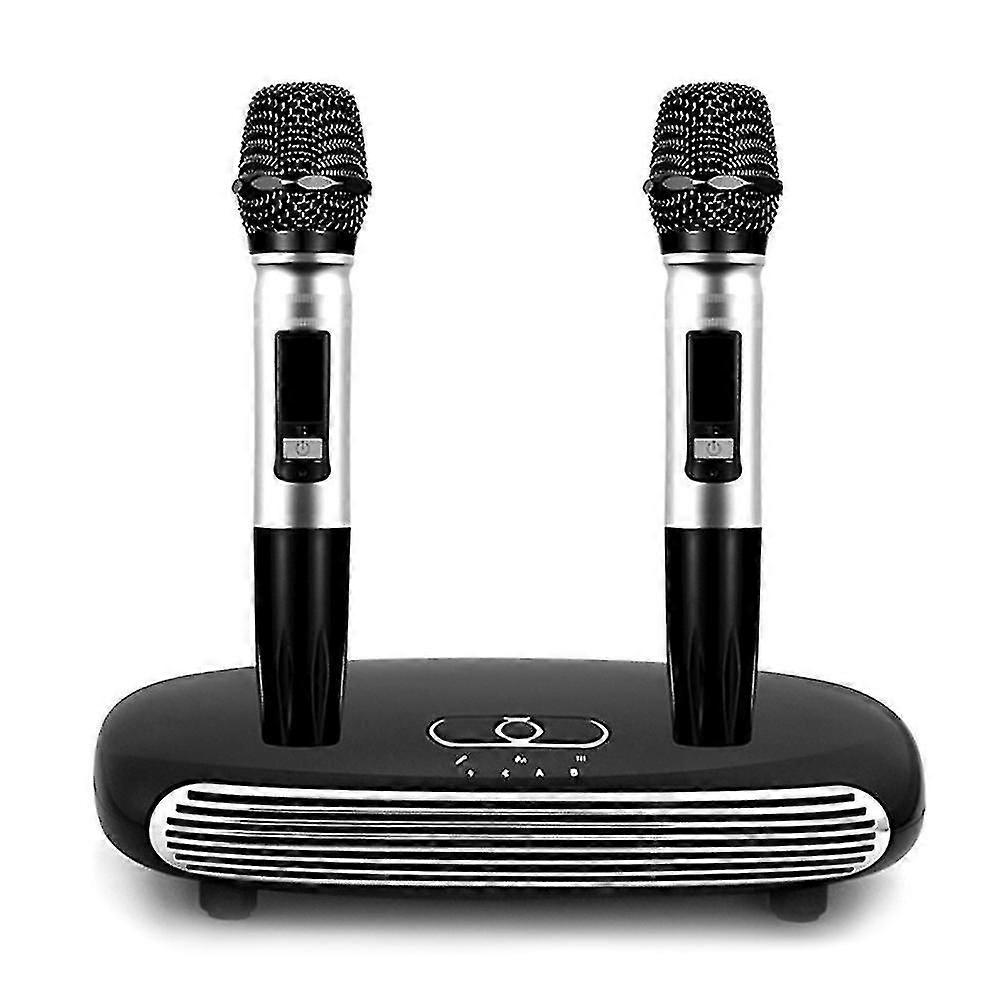 Wireless Bt Karaoke Set With Dual Wireless Bt Microphone For Smart Tv/Set-Top Box/Computer/Smart Pho