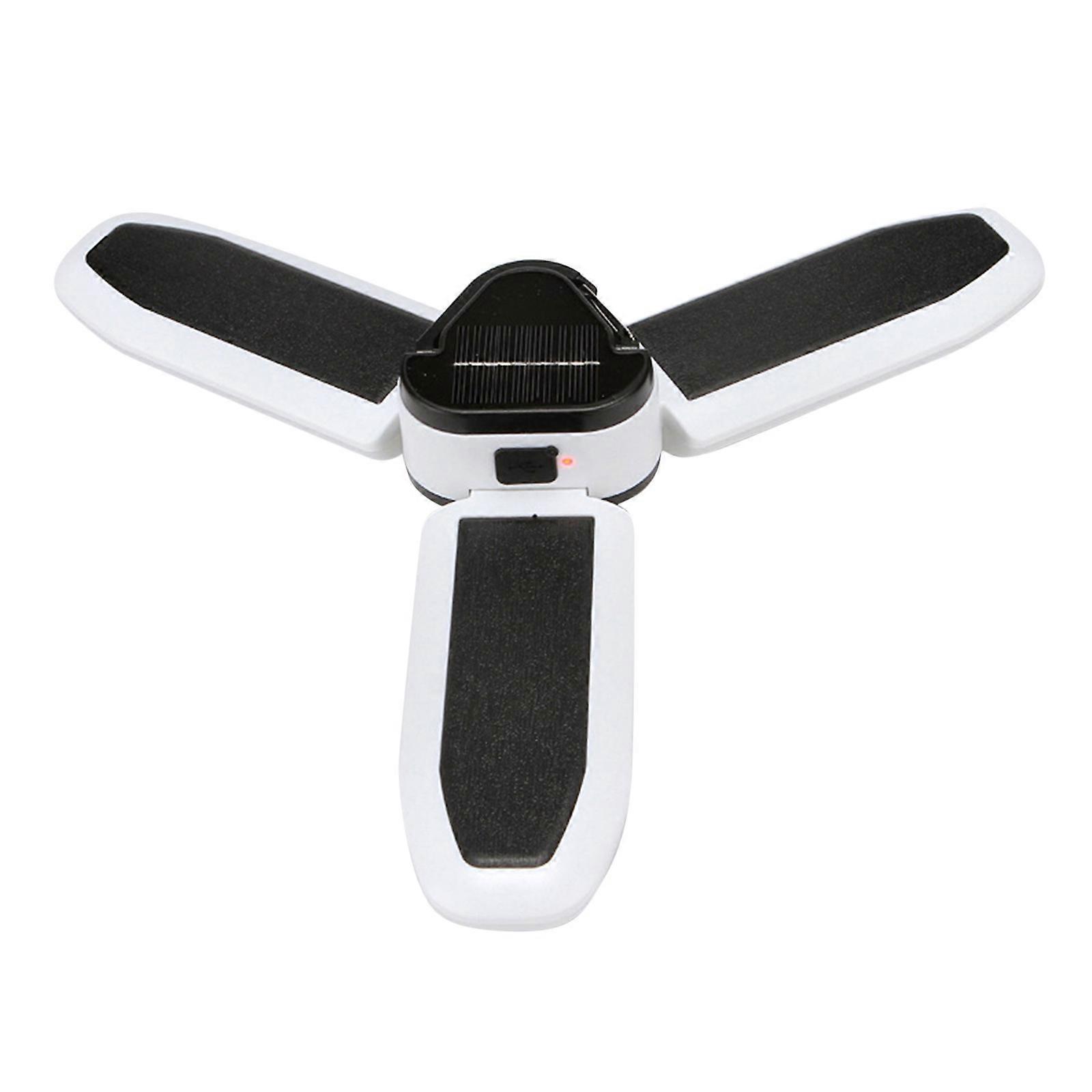 Güneş Enerjili Şarj Edilebilir Kamp Işık ED Üç Yapraklı Durak Işık Açık USB Çok Fonksiyonlu Acil Durum Ampul Işık Rüzgar Geçirmez