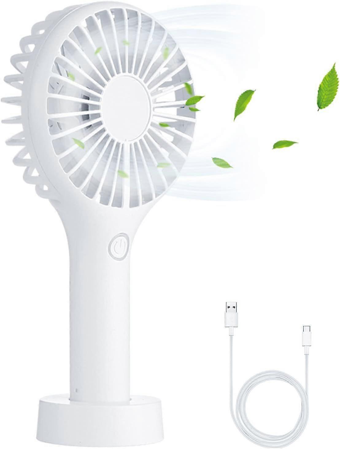 Electric Desk Fan with 7 Blades (White)