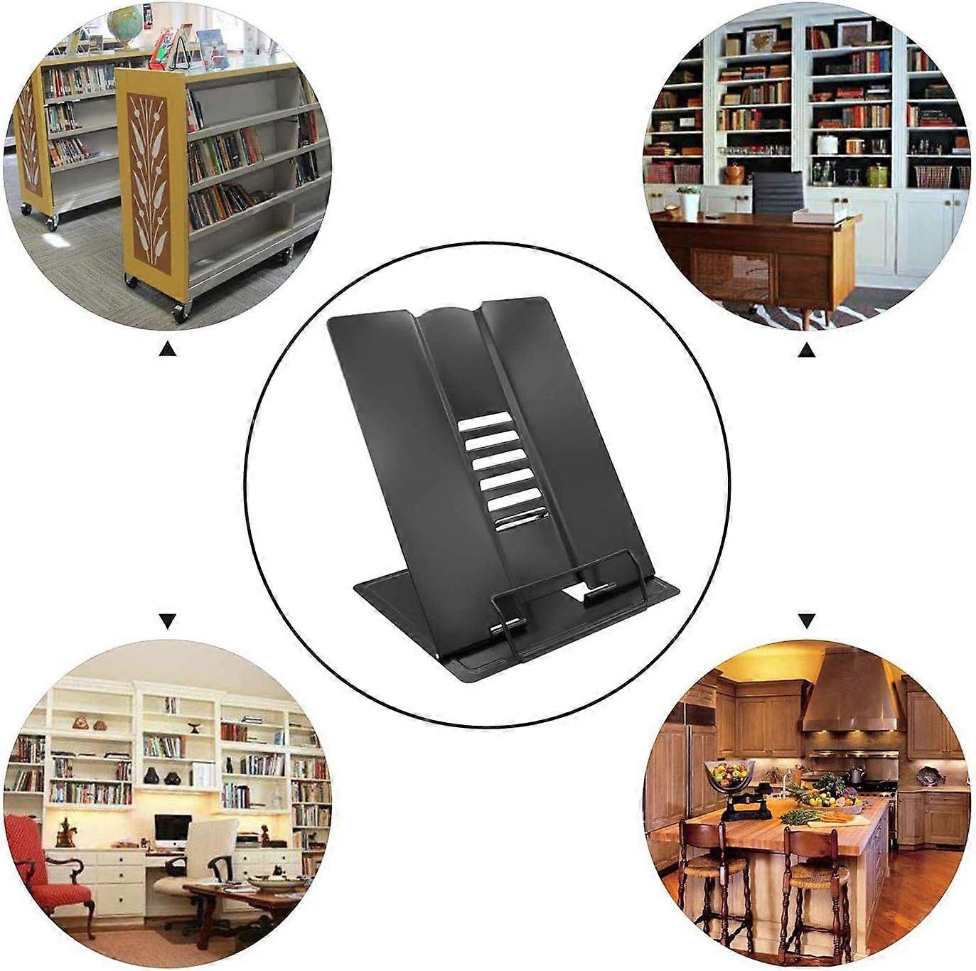 Multi-Function Metal Easel Book Holder Black
