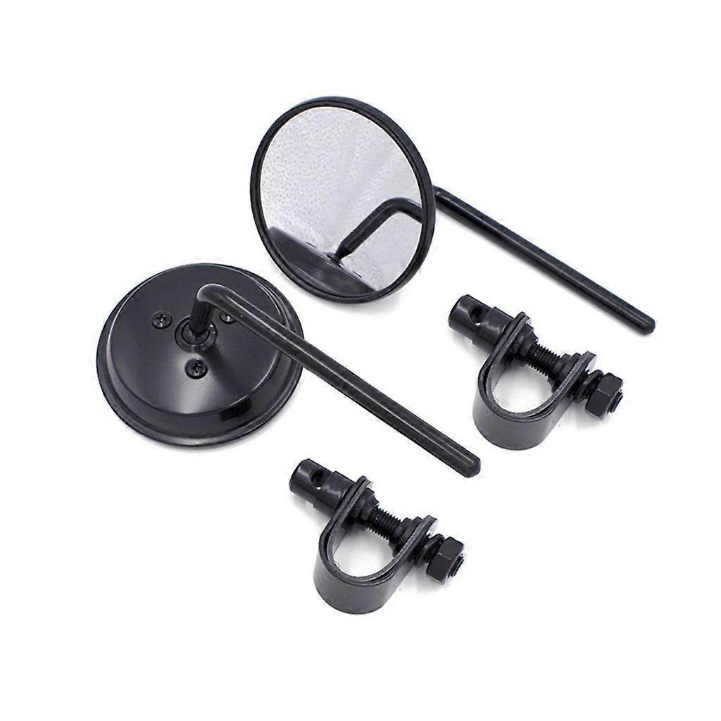 For 7/8" 22mm Handlebar End Electric Vehicle Adjustable Side Rear View Mirror 2x