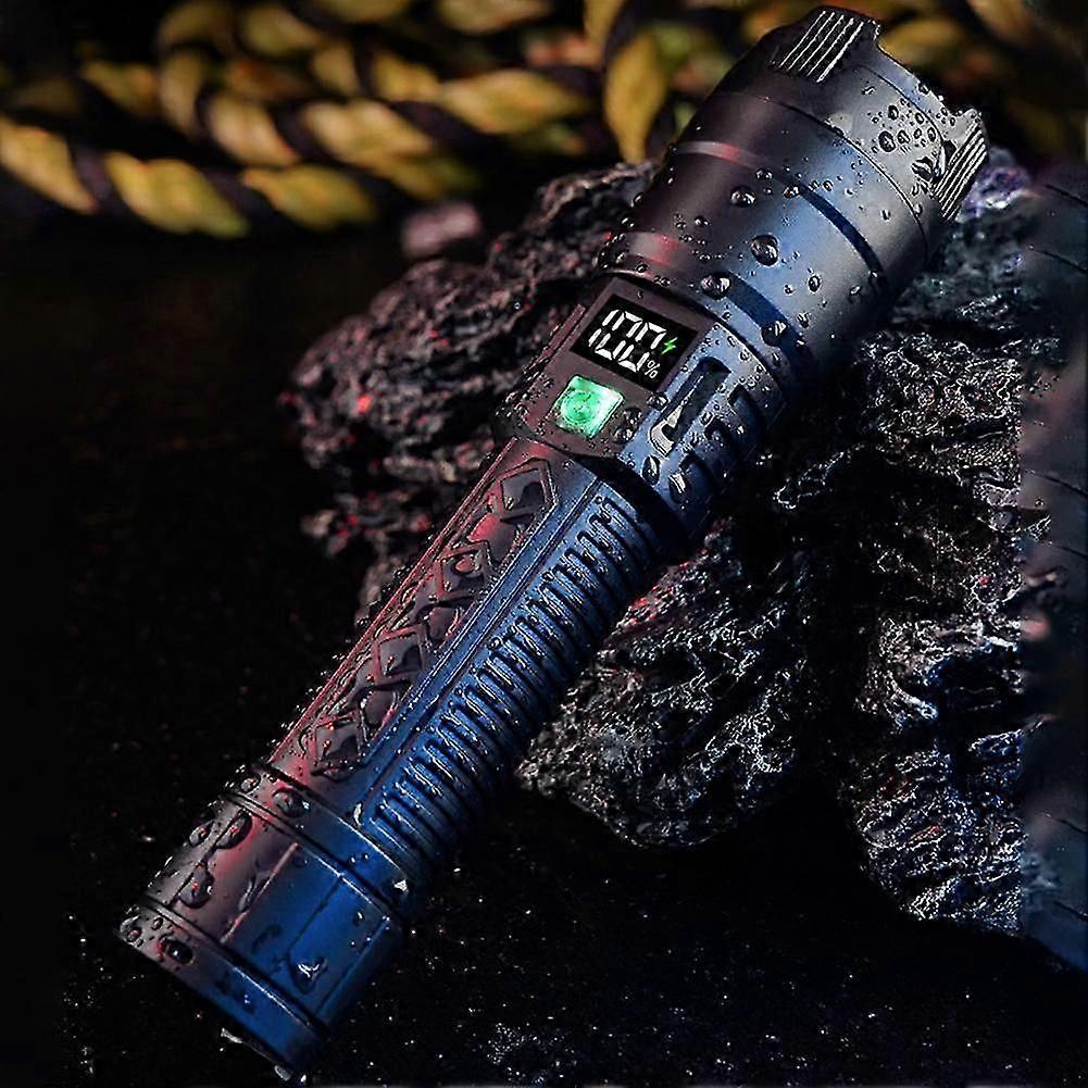 LED Flashlight USB Rechargeable Torch Light High Power Flashlight Tactical