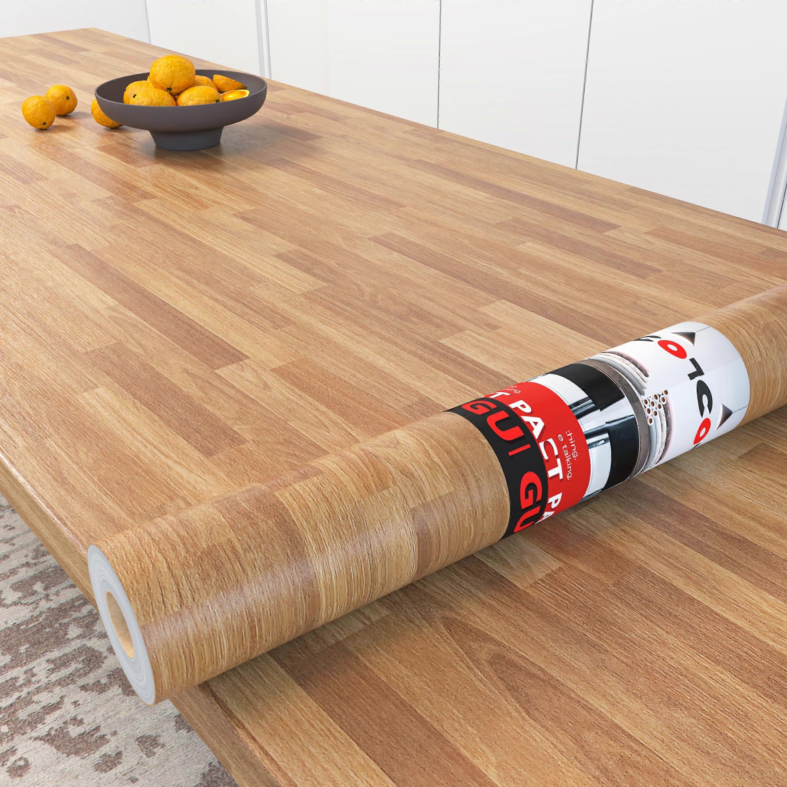 30'x120' Butcher Block Wood Contact Paper Peel and Stick Countertop Contact Paper