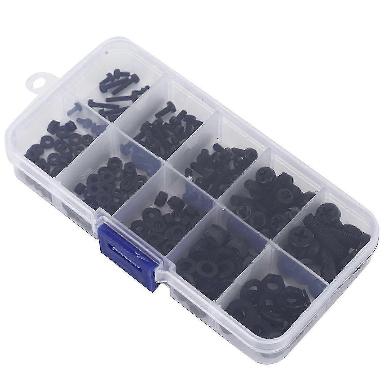 Nylon Screw Nut Washer Assortment Kit (270-Pack)