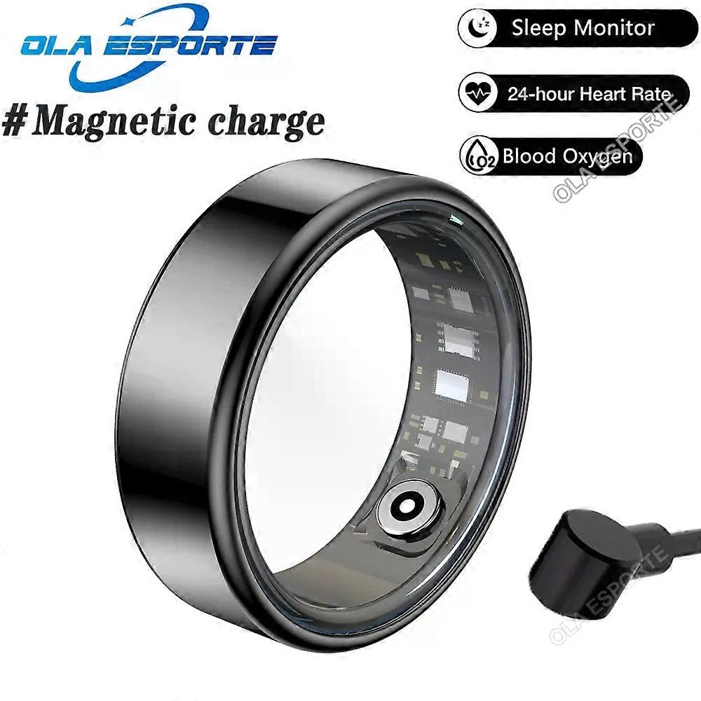 con New Bluetooth Smart Ring Heart Rate Blood Oxygen Sleep Monitor Multi-sports Mode Low Power Consumption Waterproof Smartring 2025