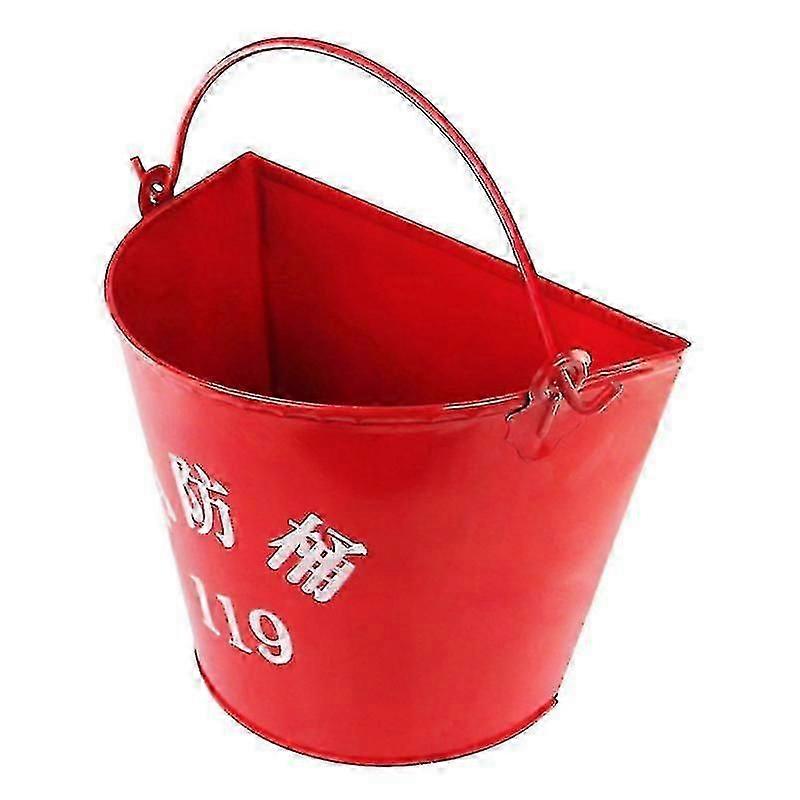26X21cm Red Traffic Cones & Barrels 1pc Fire Emergency Bucket Creative Sand Bucket Semi-circular San