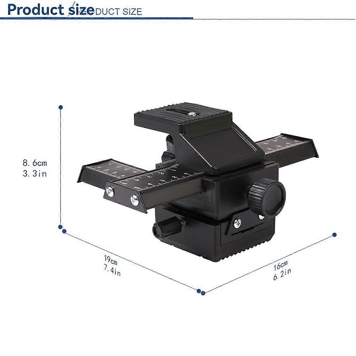 4 Way Macro Focusing Rail Slider 4 Way Macro Focusing Rail Slider for Close-Up Shot of Camera Slider
