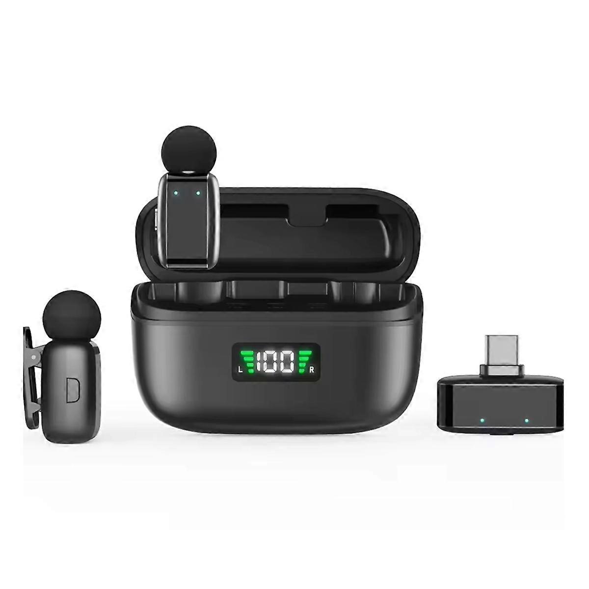 SX35 Mini Lavalier Microphone,Wireless Lapel Mic for Outdoor Live Streaming,Noise Reduction Compati