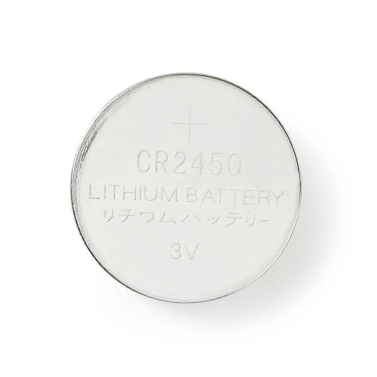 Pack of 5 Ready-to-use CR2450 3V DC Lithium Button Cells