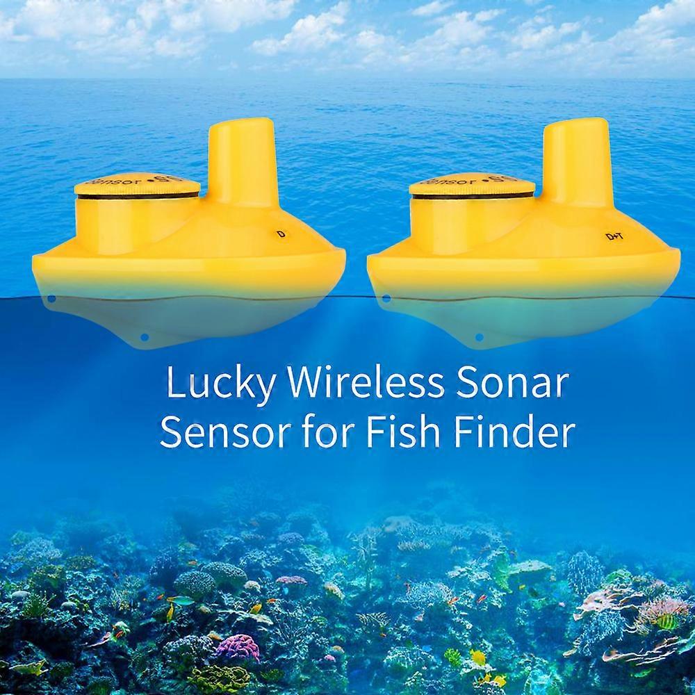 Lucky Wireless Remote Sonar Sensor Fishing Finder Transducer 45M Water Depth