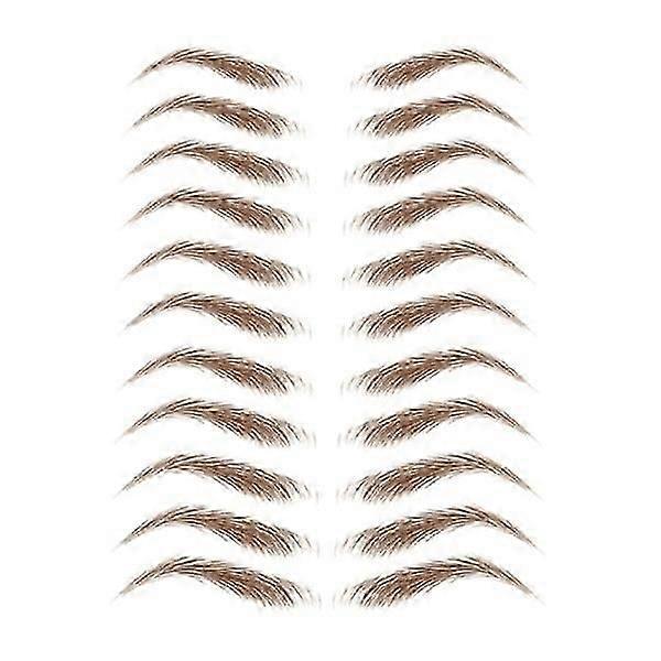 11 Pares Pegatinas De Cejas Marrones Tatuaje Falso