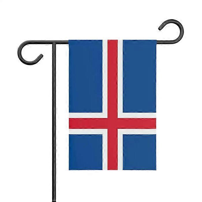 Flag - Multicolored - Iceland - 32 x 47.5 cm - Polyester - Double-sided