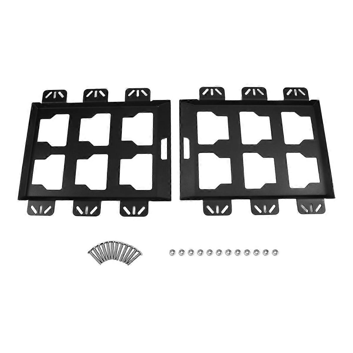 2 Pcs Tool Storage Rack Toolbox Holder Wall-Mounted Toolbox Rack